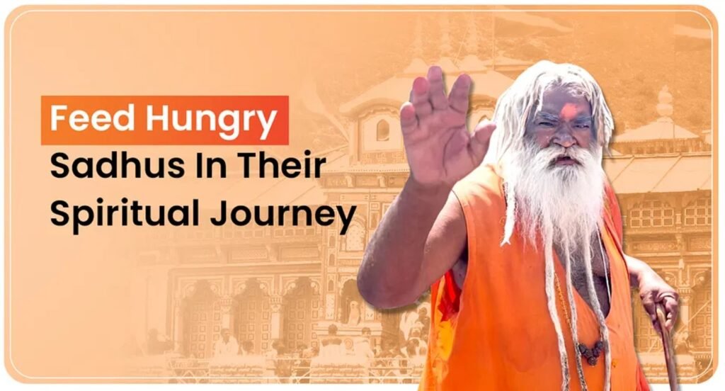 support sadhus with food